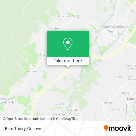 Bike Thoiry map