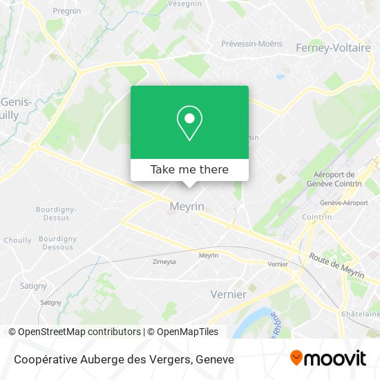 Coopérative Auberge des Vergers map