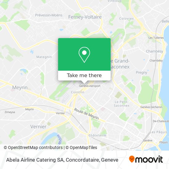 Abela Airline Catering SA, Concordataire map