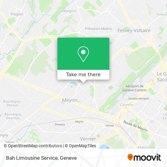 Bah Limousine Service map