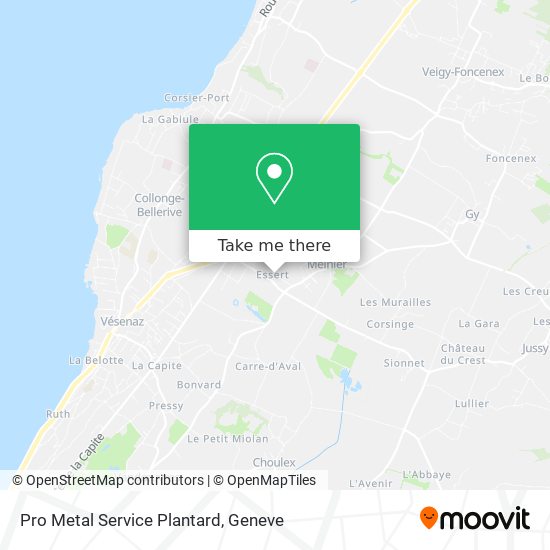 Pro Metal Service Plantard map