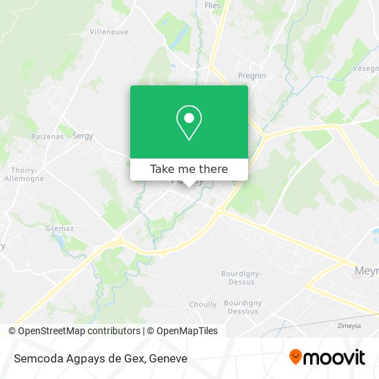 Semcoda Agpays de Gex map