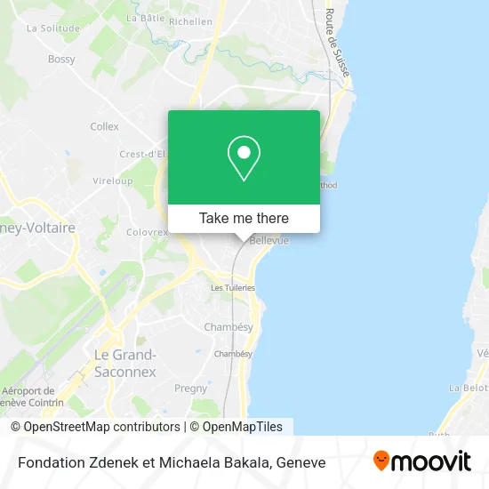 Fondation Zdenek et Michaela Bakala map