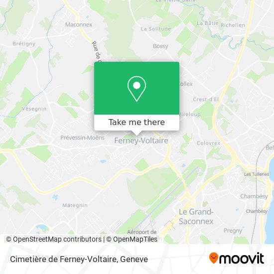 Cimetière de Ferney-Voltaire map