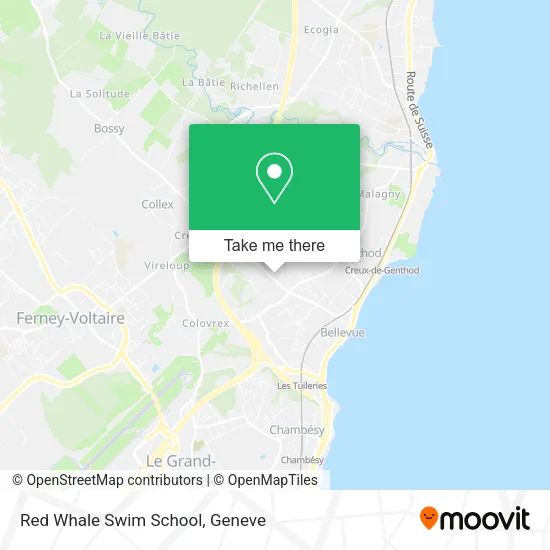 Red Whale Swim School map