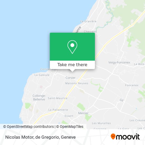 Nicolas Motor, de Gregorio map