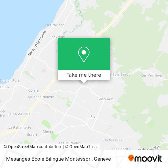 Mesanges Ecole Bilingue Montessori Karte