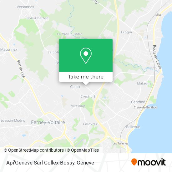 Api'Geneve Sãrl Collex-Bossy map