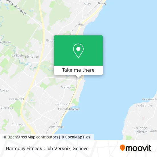 Harmony Fitness Club Versoix map