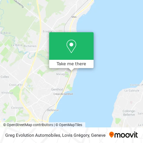 Greg Evolution Automobiles, Lovis Grégory map