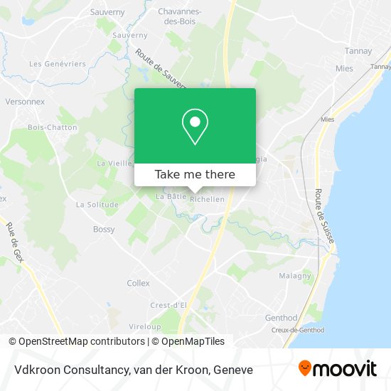 Vdkroon Consultancy, van der Kroon map