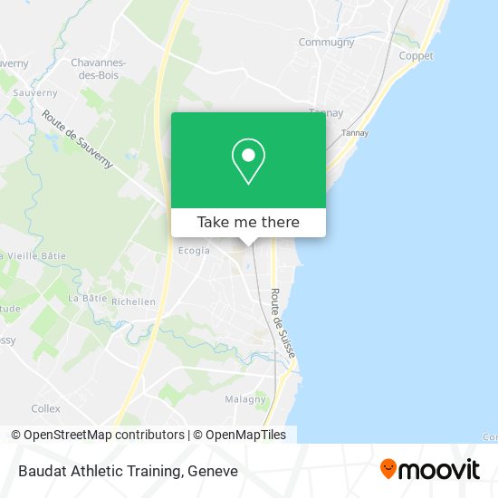 Baudat Athletic Training map