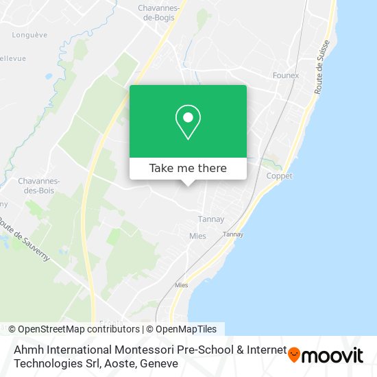 Ahmh International Montessori Pre-School & Internet Technologies Srl, Aoste map