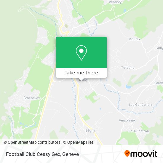 Football Club Cessy Gex map