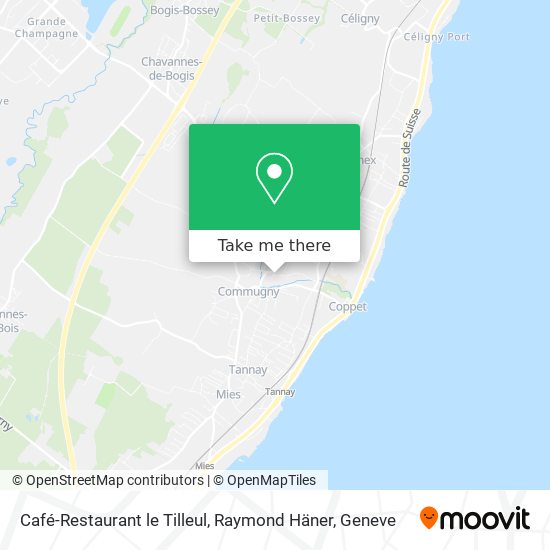 Café-Restaurant le Tilleul, Raymond Häner map