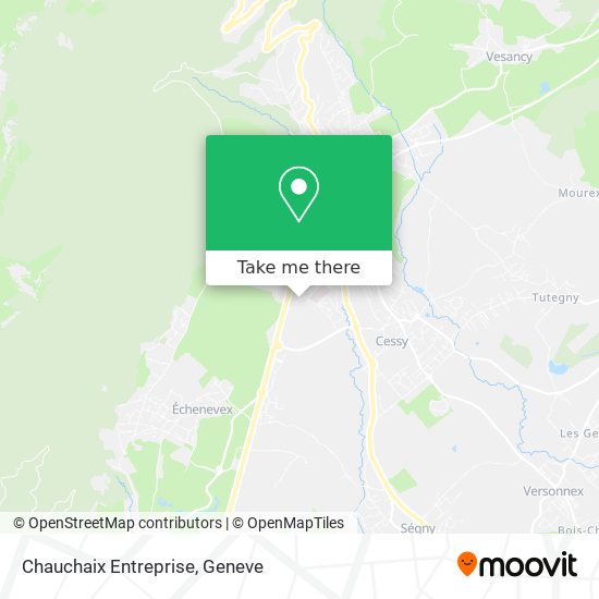 Chauchaix Entreprise map