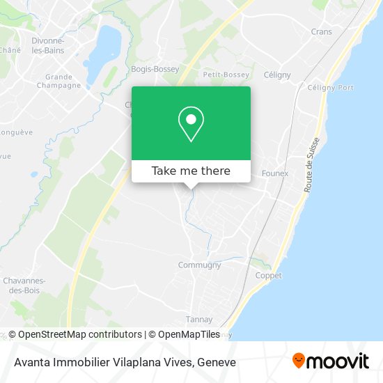 Avanta Immobilier Vilaplana Vives map