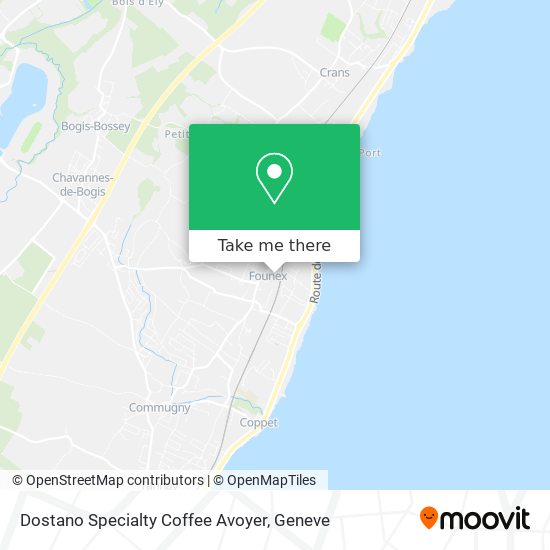 Dostano Specialty Coffee Avoyer Karte