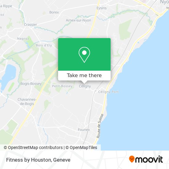 Fitness by Houston map