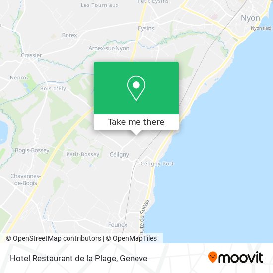 Hotel Restaurant de la Plage map