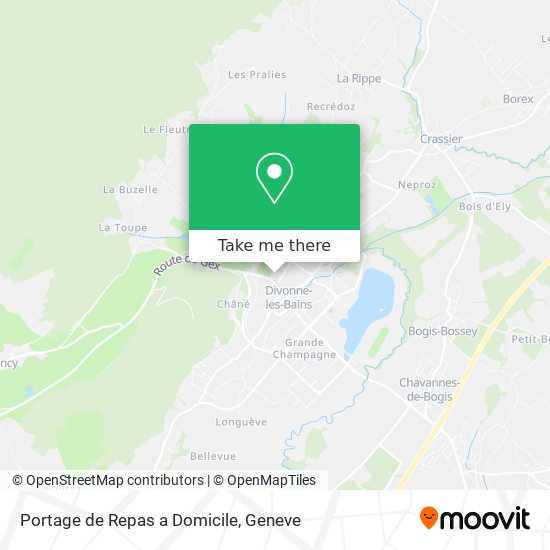 Portage de Repas a Domicile map