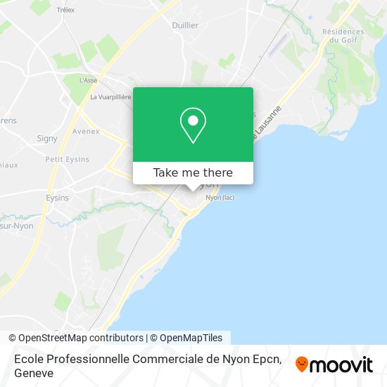 Ecole Professionnelle Commerciale de Nyon Epcn map