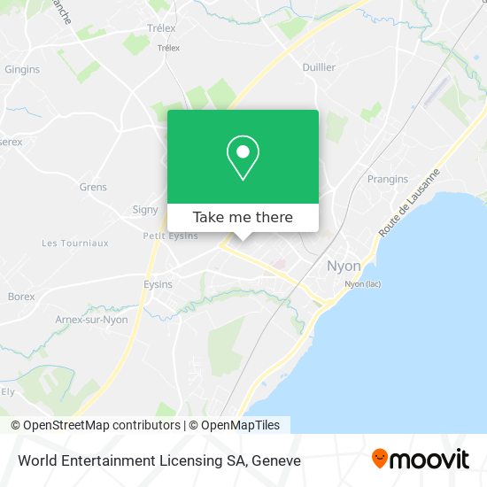 World Entertainment Licensing SA map