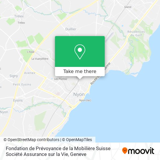 Fondation de Prévoyance de la Mobilière Suisse Société Assurance sur la Vie map