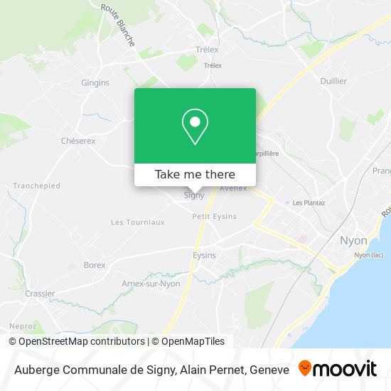 Auberge Communale de Signy, Alain Pernet map