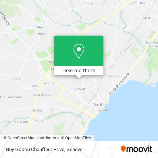 Guy Gopou Chauffeur Privé map