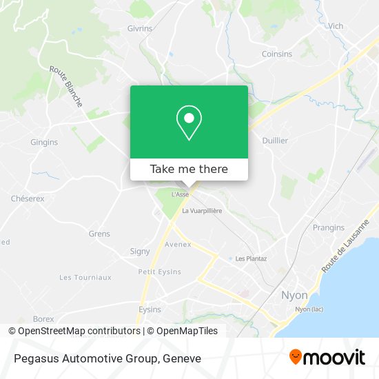 Pegasus Automotive Group map