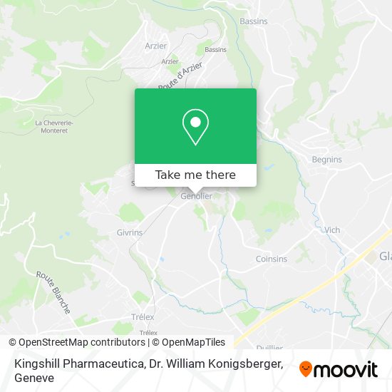 Kingshill Pharmaceutica, Dr. William Konigsberger map