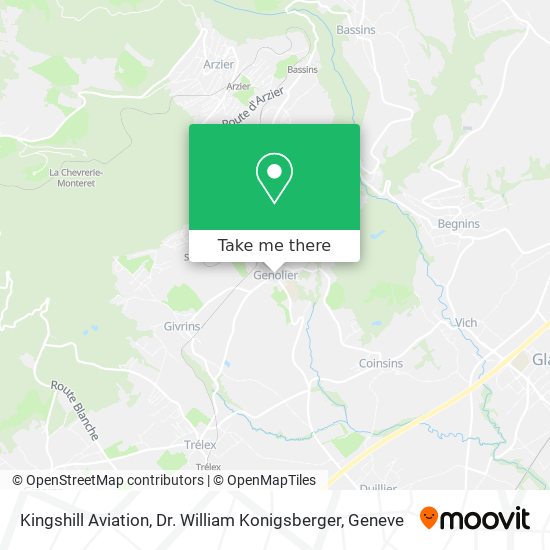 Kingshill Aviation, Dr. William Konigsberger map