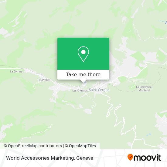 World Accessories Marketing map