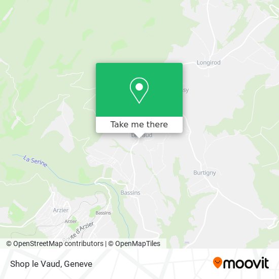 Shop le Vaud map