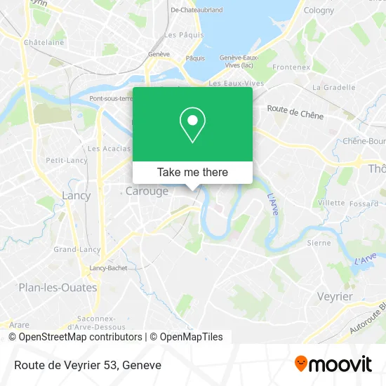 Route de Veyrier 53 map