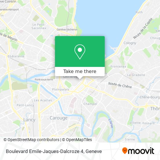 Boulevard Emile-Jaques-Dalcroze 4 Karte