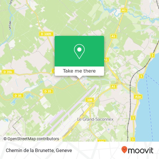 Chemin de la Brunette map