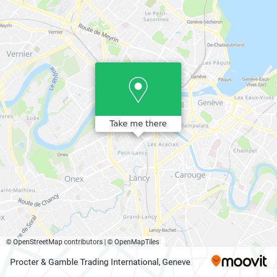 Procter & Gamble Trading International map
