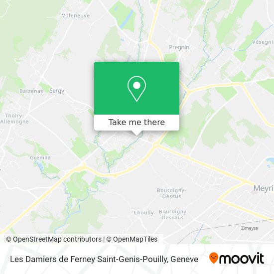 Les Damiers de Ferney Saint-Genis-Pouilly Karte