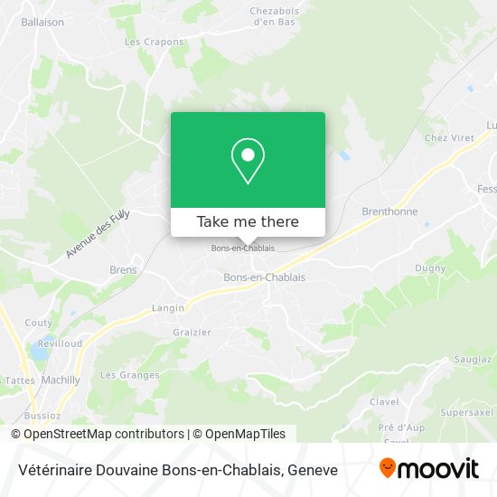 Vétérinaire Douvaine Bons-en-Chablais Karte