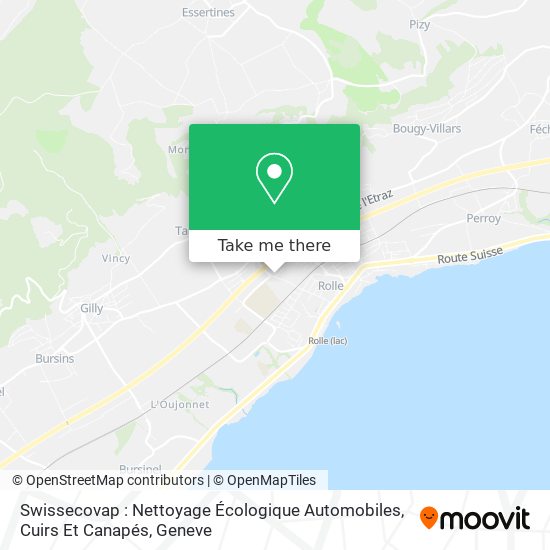 Swissecovap : Nettoyage Écologique Automobiles, Cuirs Et Canapés Karte