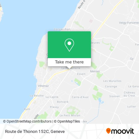 Route de Thonon 152C map