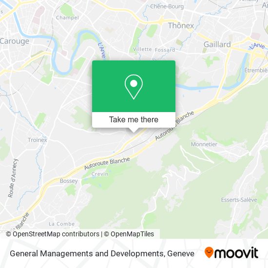 General Managements and Developments map