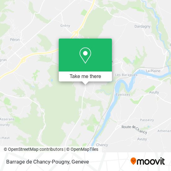 Barrage de Chancy-Pougny map