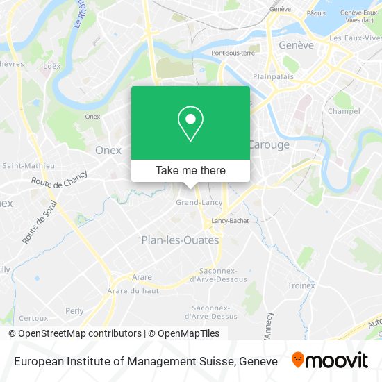 European Institute of Management Suisse map