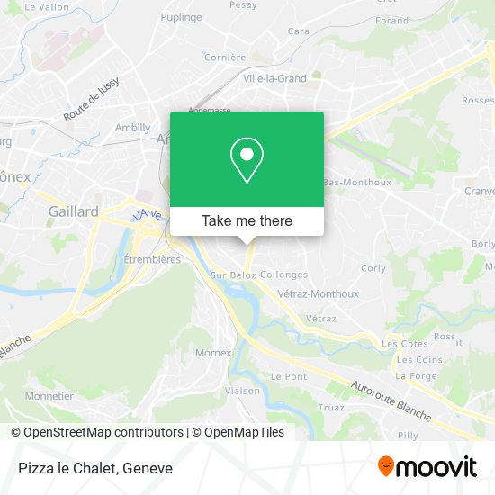Pizza le Chalet map