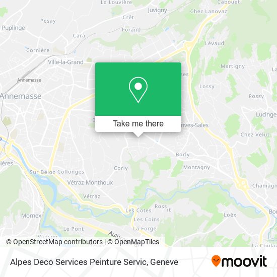 Alpes Deco Services Peinture Servic map