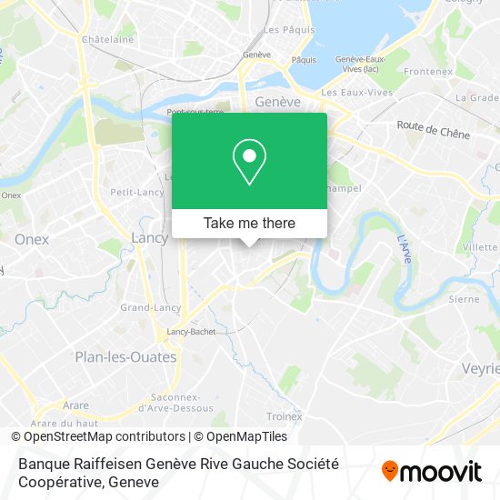 Banque Raiffeisen Genève Rive Gauche Société Coopérative map