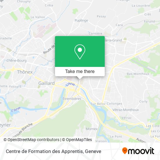 Centre de Formation des Apprentis map